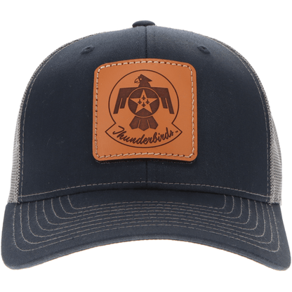 Aeroplane Apparel Company Headwear Navy/Charcoal U.S. Air Force Thunderbirds Crest Square Signature Trucker Hat - Bison