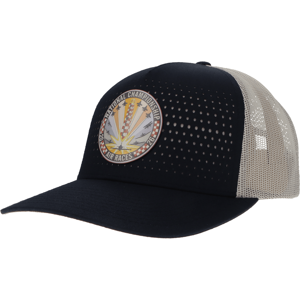 Roswell Air Races Headwear Navy/Light Grey/Light Grey 2026 Roswell Air Races Richardson 163 Laser Cut Trucker Hat