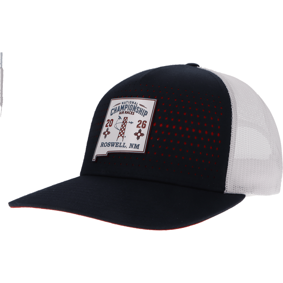Roswell Air Races Headwear Navy/White/Red New Mexico 2026 Roswell Air Races Richardson 163 Trucker Hat