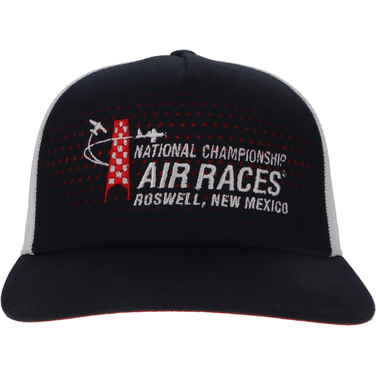 Roswell Air Races Headwear Navy/White/Red Roswell Air Races Richardson 163 Laser Cut Five Panel Trucker Hat