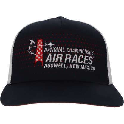 Roswell Air Races Headwear Navy/White/Red Roswell Air Races Richardson 163 Laser Cut Five Panel Trucker Hat