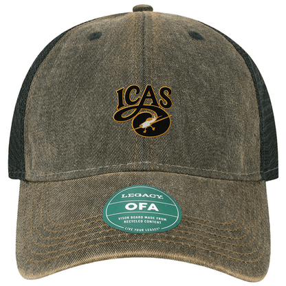 Aeroplane Apparel Company Headwear OSFA / Black / Black ICAS Legacy Old Favorite Trucker Hat