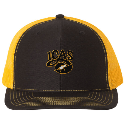 Aeroplane Apparel Company Headwear OSFA / Black / Gold ICAS Richardson 112 Snapback Trucker Hat