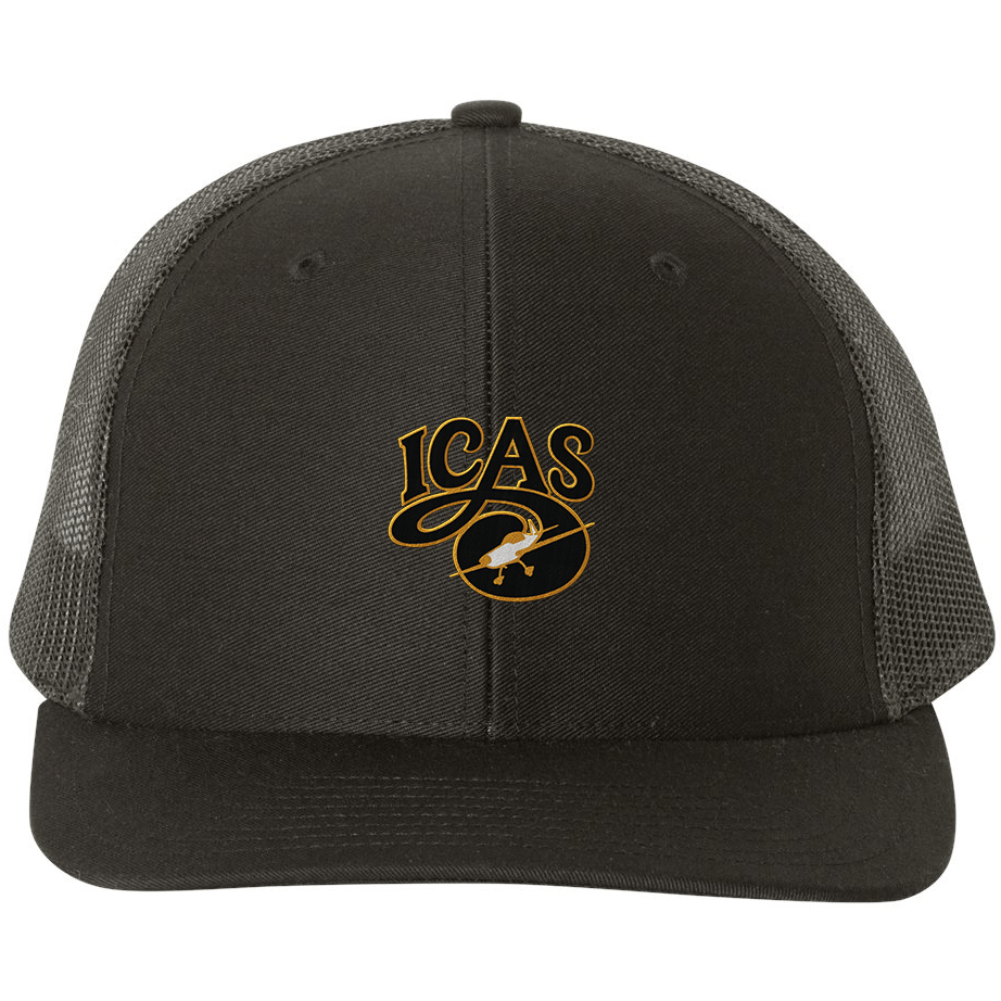 Richardson Trucker 112 - Cappellino Da Baseball Regolabile, Retro In Rete, Colore Carbone/Blu Columbia, Taglia Unica - 2