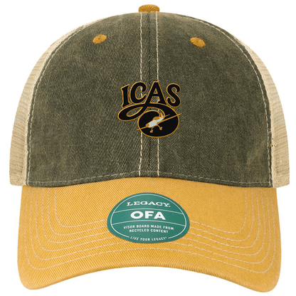 Aeroplane Apparel Company Headwear OSFA / Black / Yellow / Khaki ICAS Legacy Old Favorite Trucker Hat