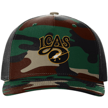 Aeroplane Apparel Company Headwear OSFA / Green Camo / Black ICAS Richardson 112PFP Five-Panel Printed Trucker Hat