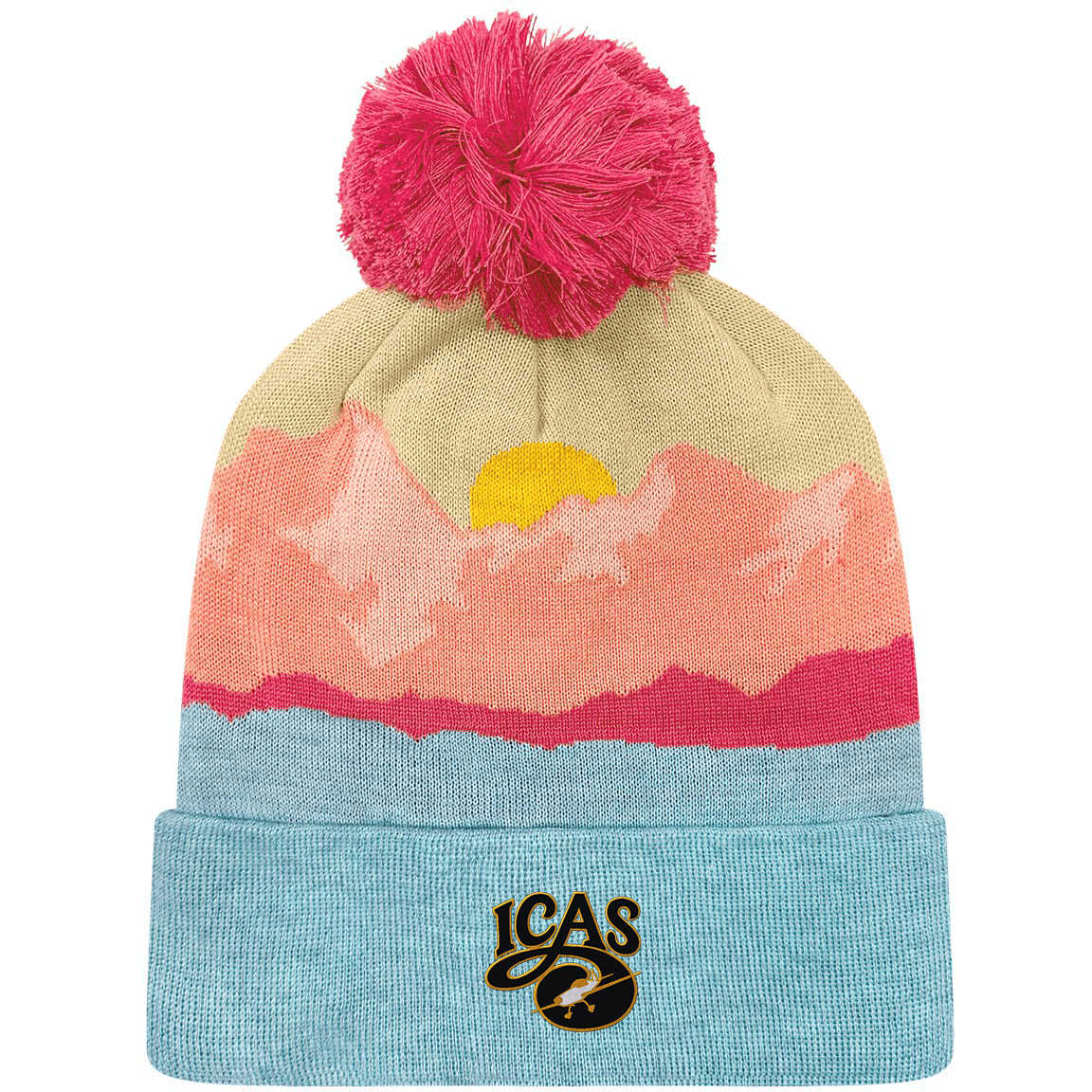 Aeroplane Apparel Company Headwear OSFA / Mountain Morning Aqua / Peach ICAS Locale Grand Recycled Beanie