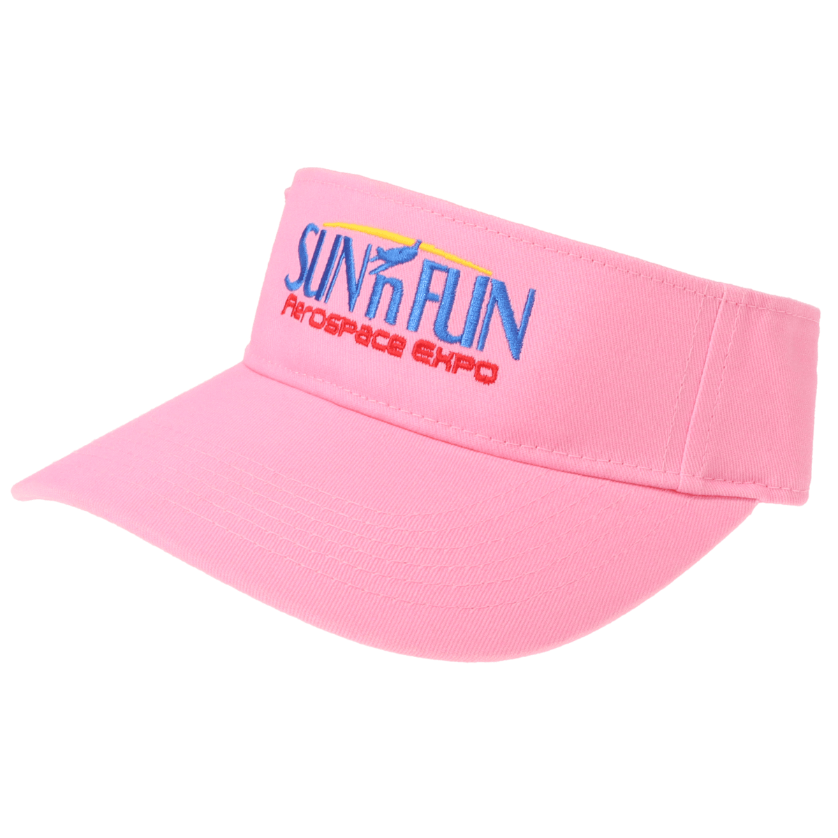 SUN 'n FUN Headwear Pink SUN 'n FUN Pink Twill Visor