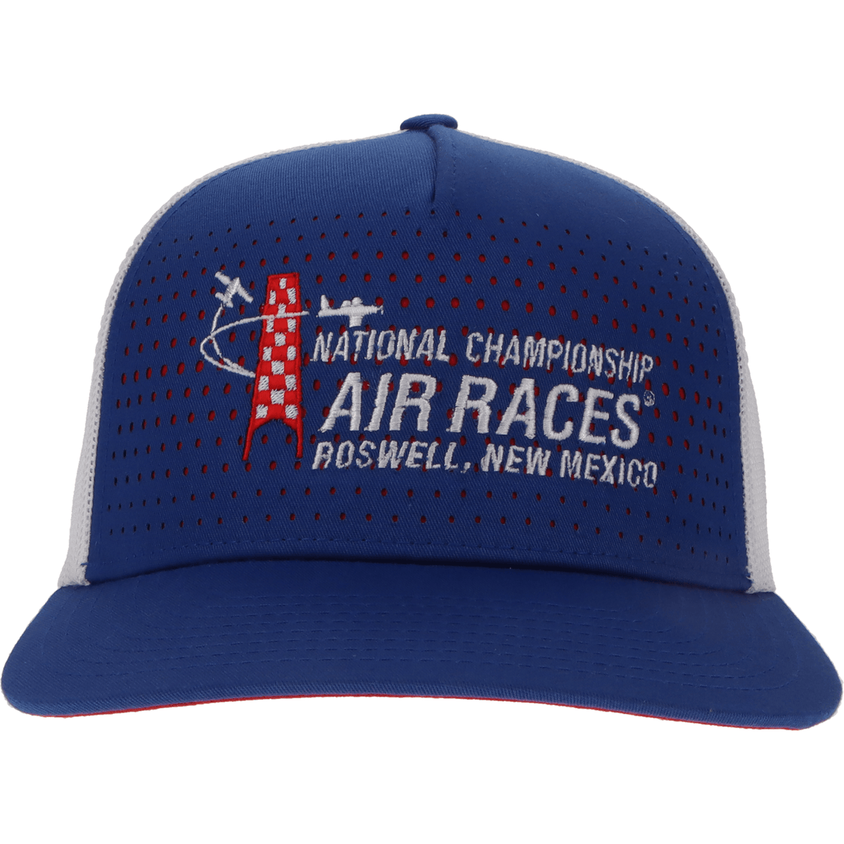 Roswell Air Races Headwear Royal/White/Red Roswell Air Races Richardson 163 Laser Cut Five Panel Trucker Hat