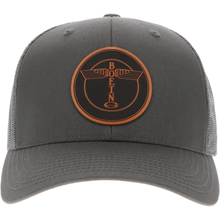 Aeroplane Apparel Company Headwear Solid Charcoal Boeing Round Logo Heritage Trucker Hat - Buckskin