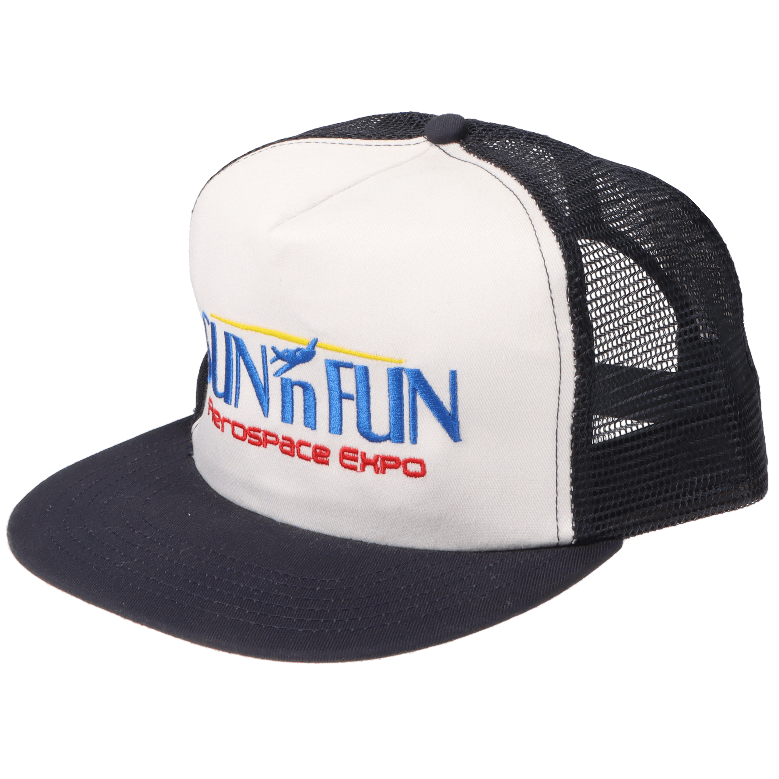 SUN 'n FUN Headwear SUN 'n FUN White Mesh Back Snap Back Structured Ball Cap