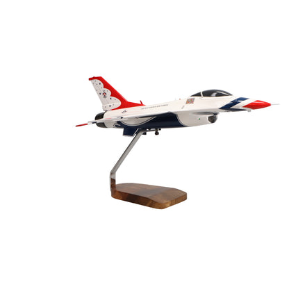 General Dynamics F-16A Thunderbirds Modelo grande de caoba