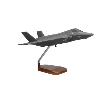 Lockheed Martin F-35B JSF/STOVL, modelo grande de caoba del Cuerpo de Marines de EE. UU.