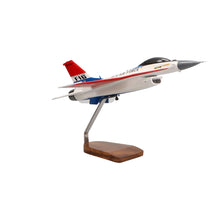 Modelo grande de caoba del equipo de demostración del F-16 Viper