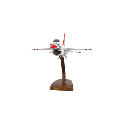General Dynamics F-16A Thunderbirds Modelo grande de caoba
