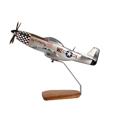 North American P-51D Mustang "Big Beautiful Doll" Large Mahogany Model