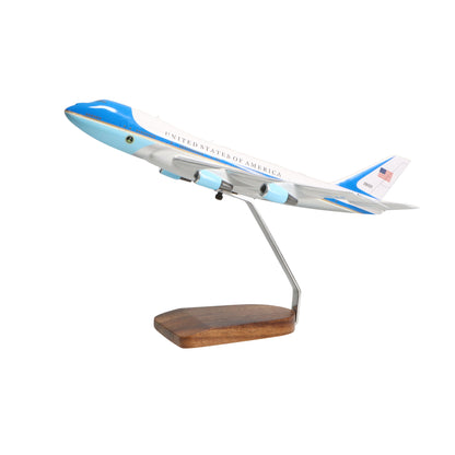Boeing VC-25 (Força Aérea Um) Grande Modelo de Mogno 