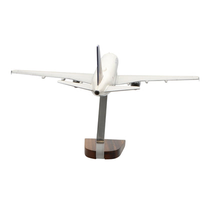 Airbus A319-100 United Airlines (librea de fusión continental) Modelo grande de caoba