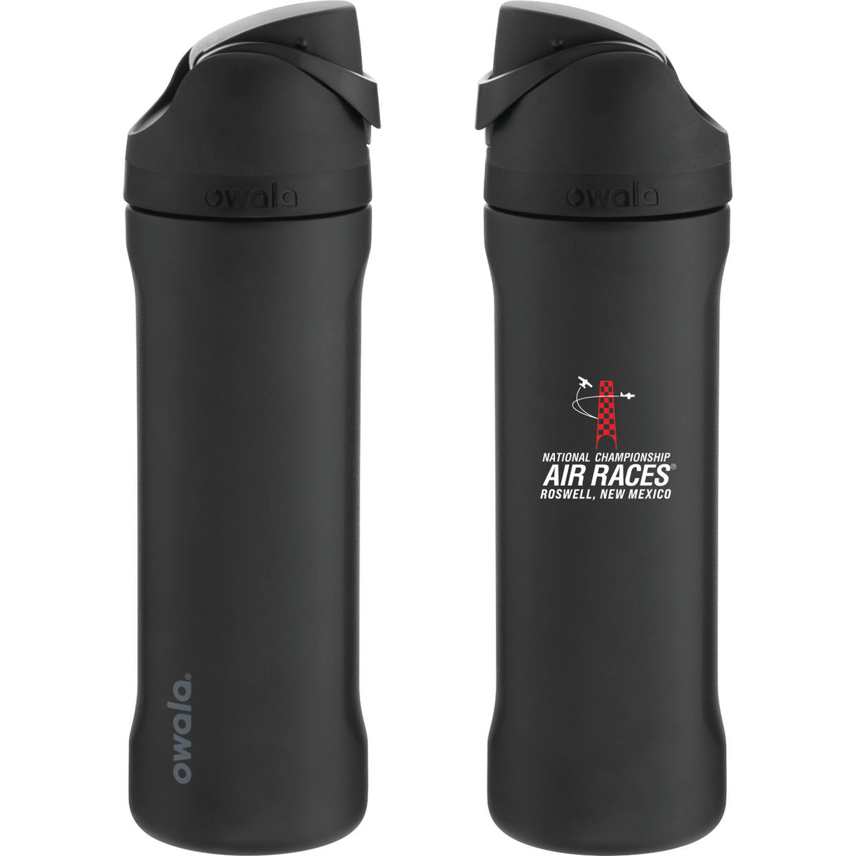 Roswell Air Races Kitchen & Barware Owala Freesip 24oz Roswell Air Races Black Thermal Bottle