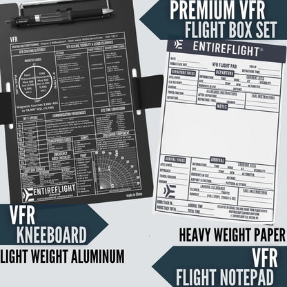 EntireFlight Kneeboards EntireFlight VFR Pilot Kneeboard & Flight Pad: Elevate Your Flying Experience