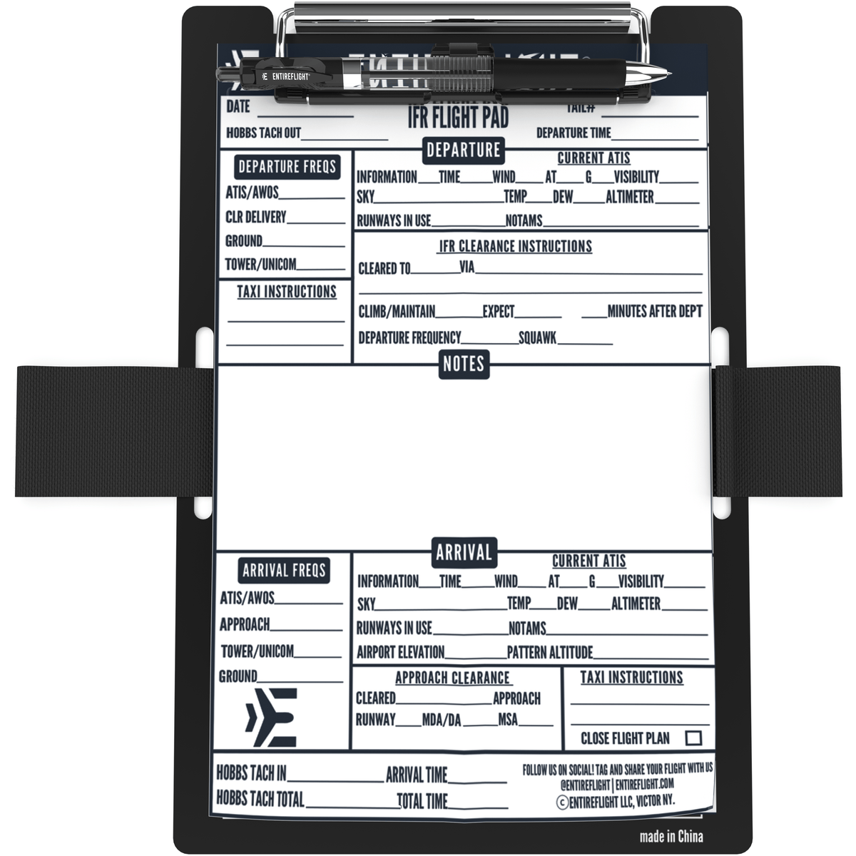 EntireFlight Kneeboards EntireFlight VFR Pilot Kneeboard & Flight Pad: Elevate Your Flying Experience