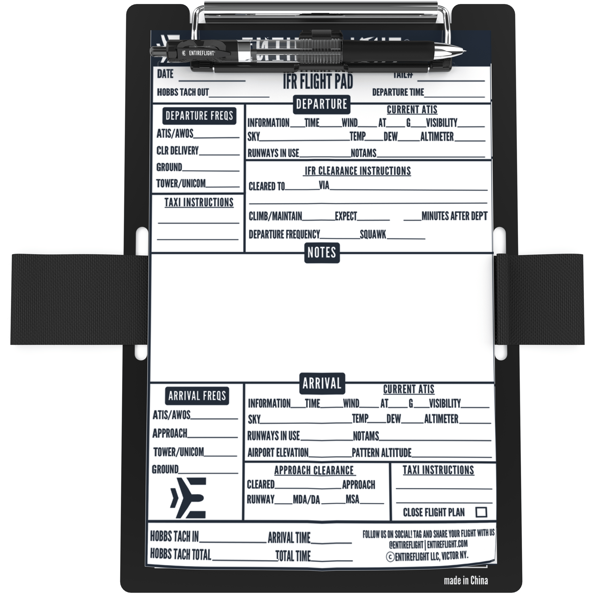 EntireFlight Kneeboards EntireFlight VFR Pilot Kneeboard & Flight Pad: Elevate Your Flying Experience