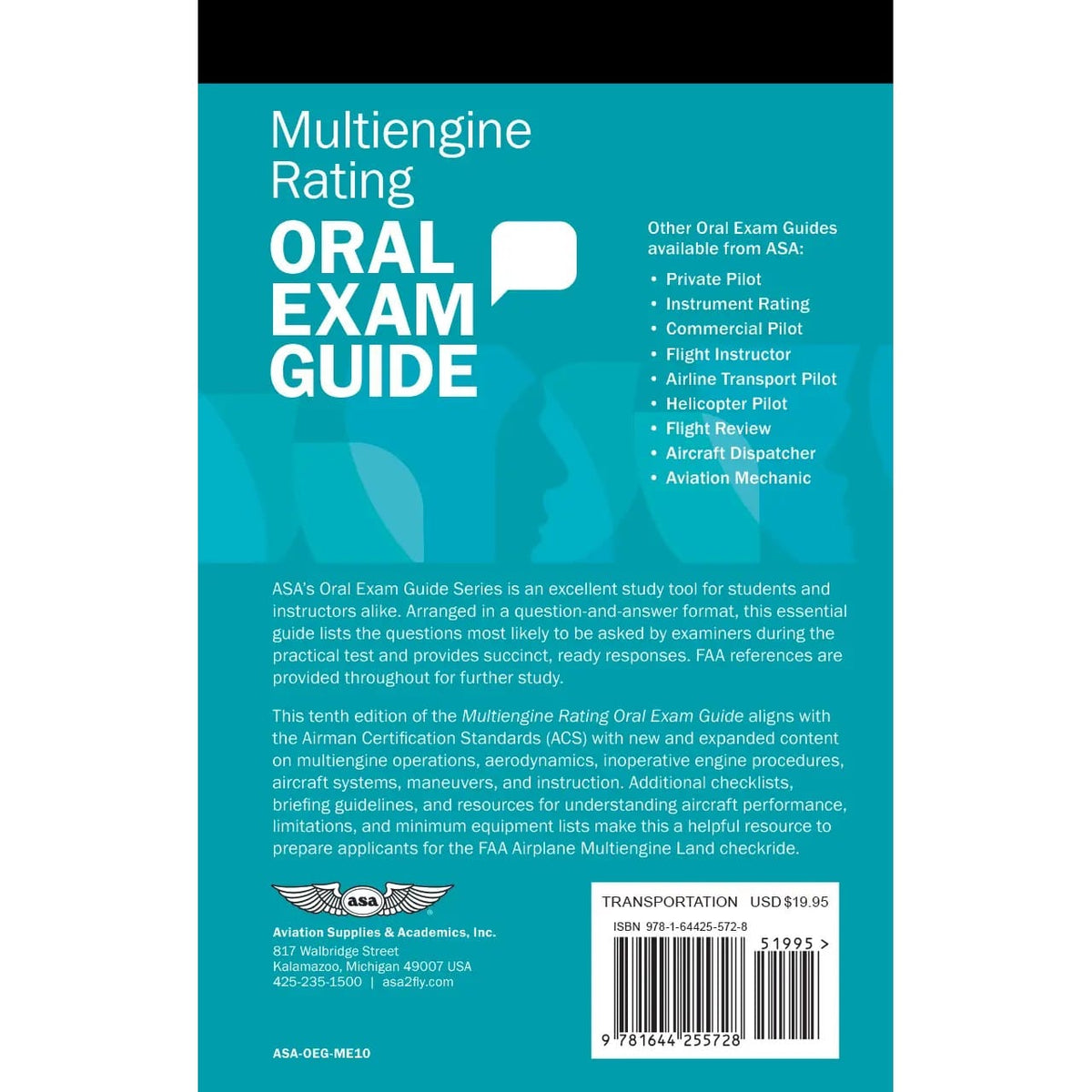 ASA Multi-Engine Rating ASA Multiengine Rating Oral Exam Guide 10th Edition