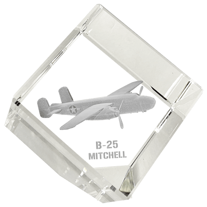 Etched Memory Office Etched Memory B-25 Mitchell 3D Diamond Cube