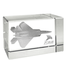 Etched Memory Office Etched Memory F-22 Raptor 3D Rectangle Block