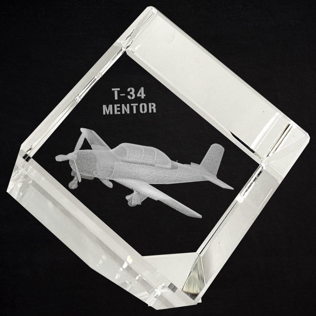 Etched Memory Office Etched Memory T-34 Mentor 3D Diamond Cube