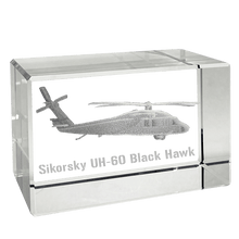 Etched Memory Office Etched Memory UH-60 Sikorysky Blackhawk 3D Rectangle Cube