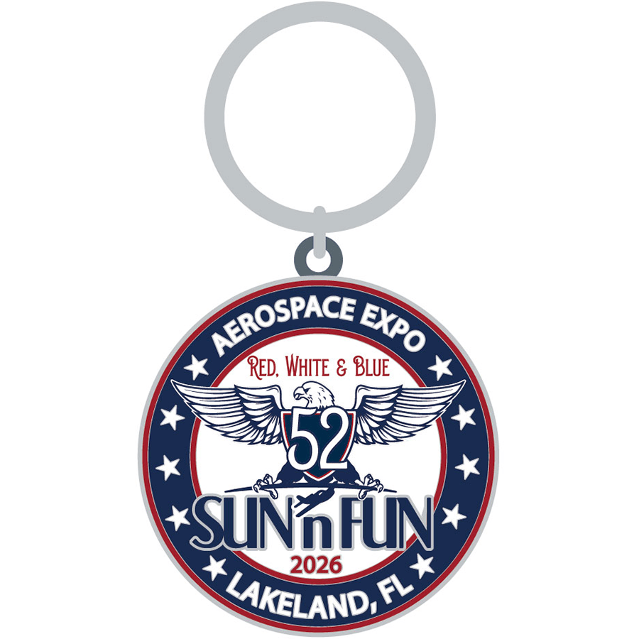 SUN 'n FUN Official SUN 'n FUN 2026 Commemorative Aviation Keychain