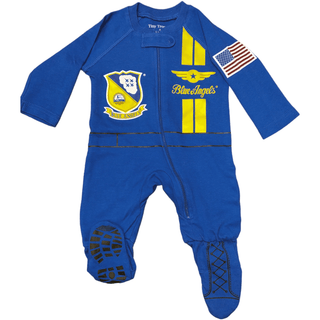Blue Angels Baby Crawler Flight Suit Outfit by Trooper Clothing