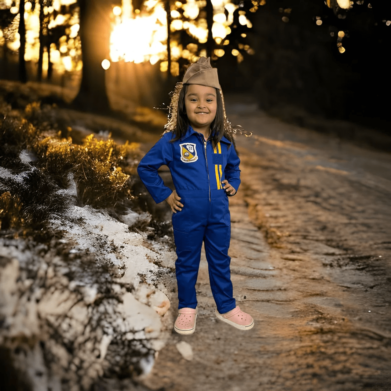 Trooper Clothing Outerwear Blue Angels Youth Flight Suit w/Cap