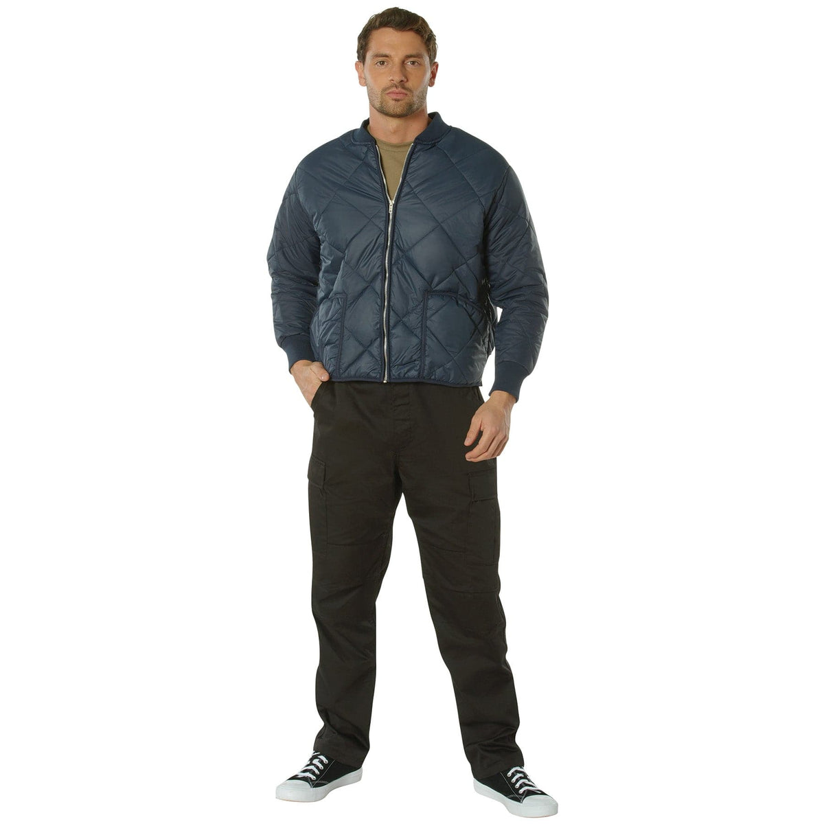 Rothco Outerwear Diamond Nylon Quilted Flight Jacket