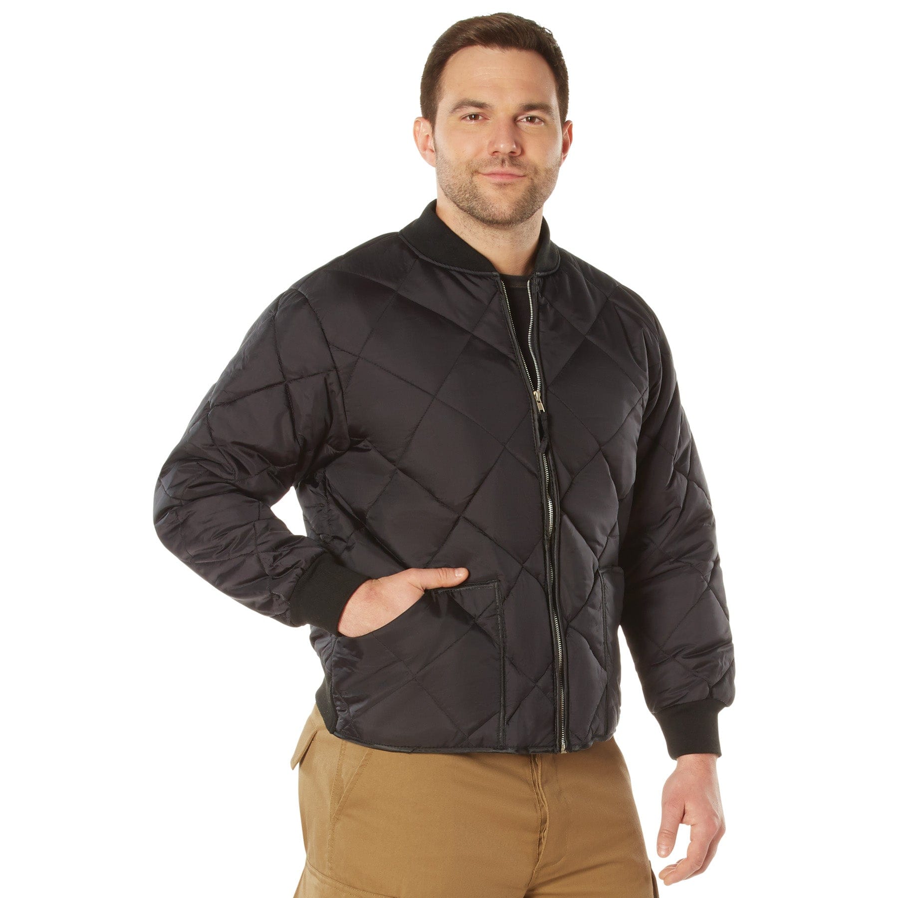 Rothco Outerwear Diamond Nylon Quilted Flight Jacket