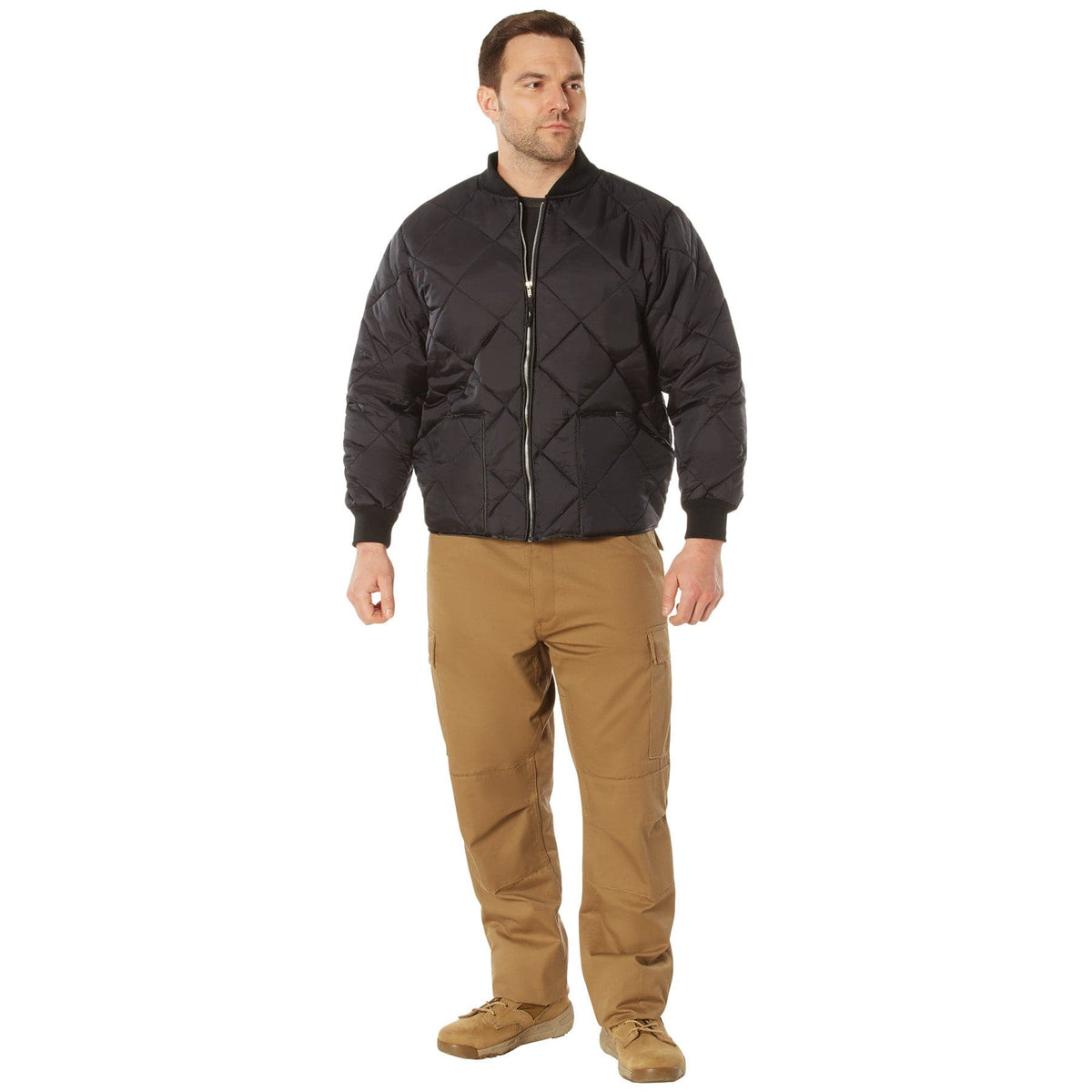 Rothco Outerwear Diamond Nylon Quilted Flight Jacket