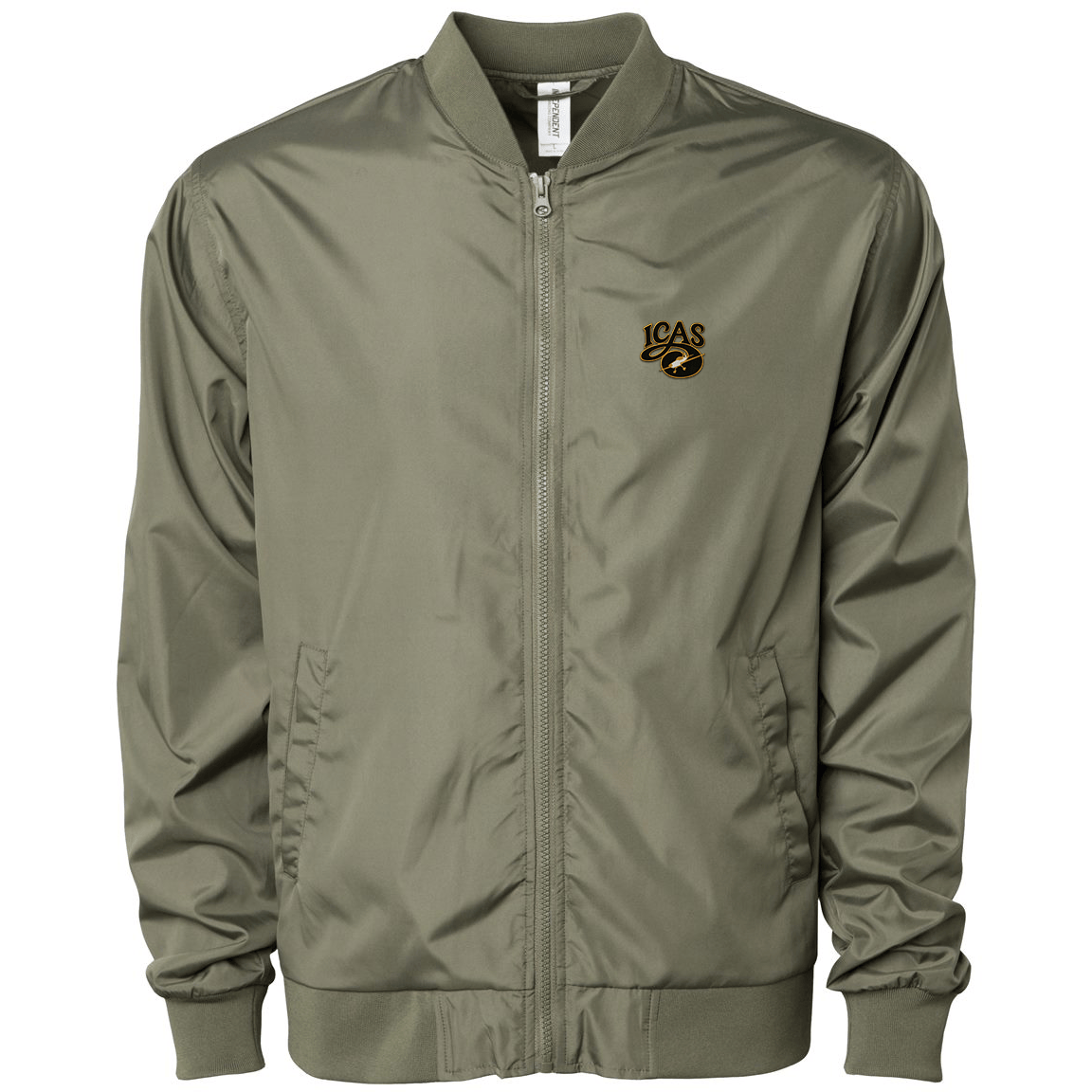 Aeroplane Apparel Company Outerwear S / Army ICAS Independent Trading Co. Unisex Lightweight Bomber Jacket