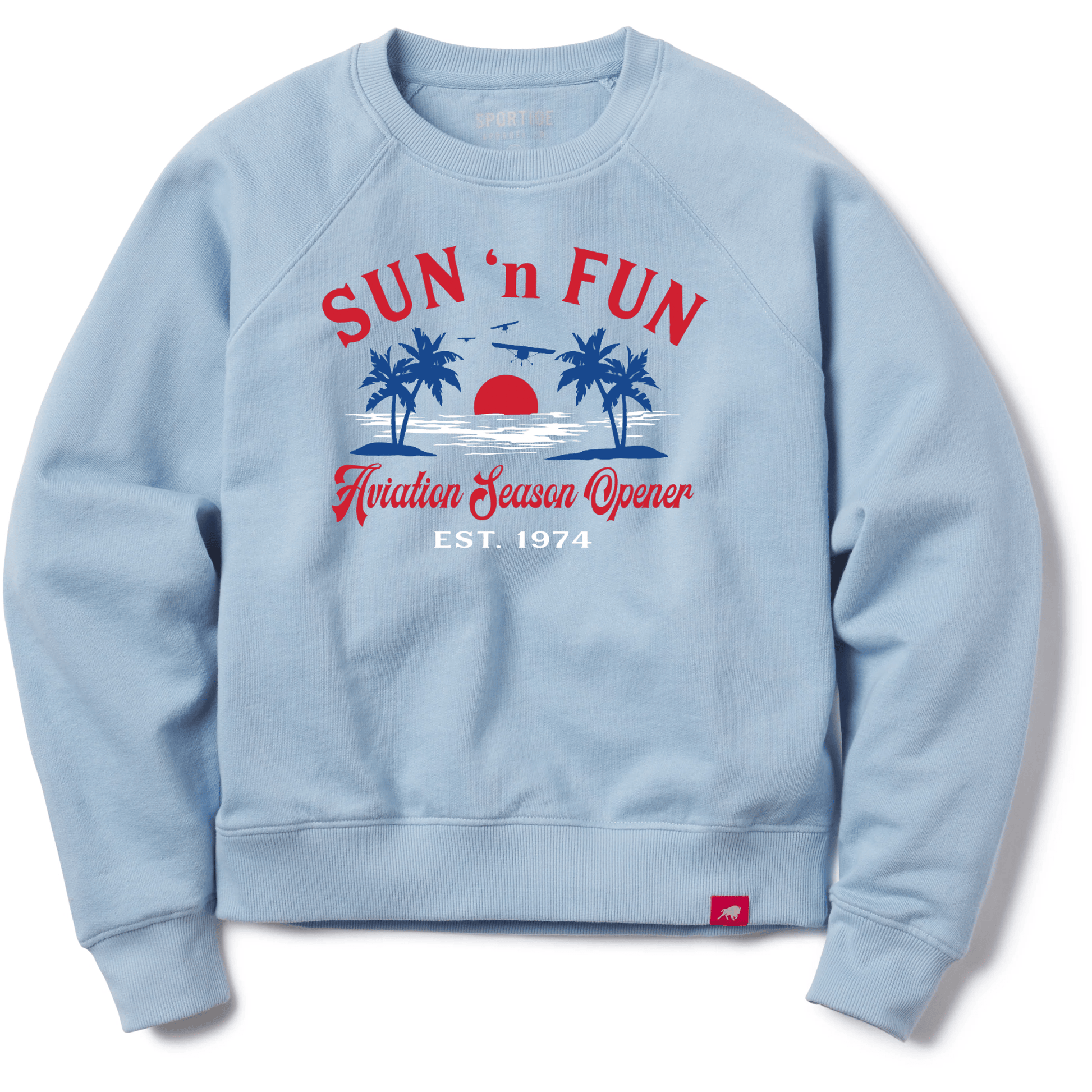 SUN 'n FUN Outerwear S / Light Blue Aviation Season Opener Womens SUN 'n FUN 2026 Crewneck
