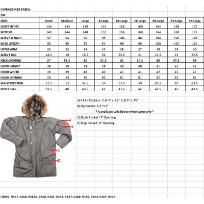 Rothco Outerwear Vintage N-3B Parka