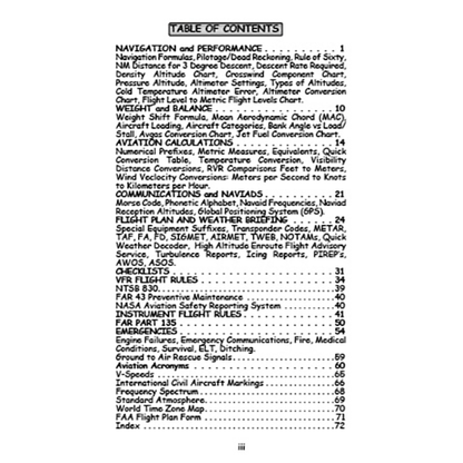 Flight Time Publishing Pilot's Pocket Handbook: Flight Calculations, Weather Decoder & Memory Aids by Art Parma
