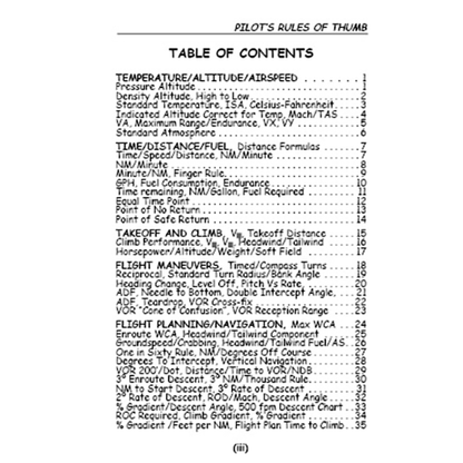 Flight Time Publishing Pilot's Rules of Thumb: Aviation Math, Handy Formulas & Quick Flying Tips by Art Parma