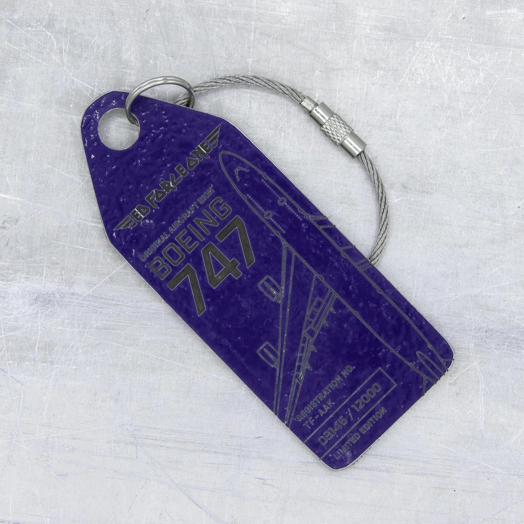 Aviationtag Pins Patches Lanyards Keychains Aviationtag x Iron Maiden Boeing 747 Ed Force One - TF-AAK Limited Edition Keychain