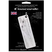 Airliner Tags Pins Patches Lanyards Keychains BAC Concorde Keychain