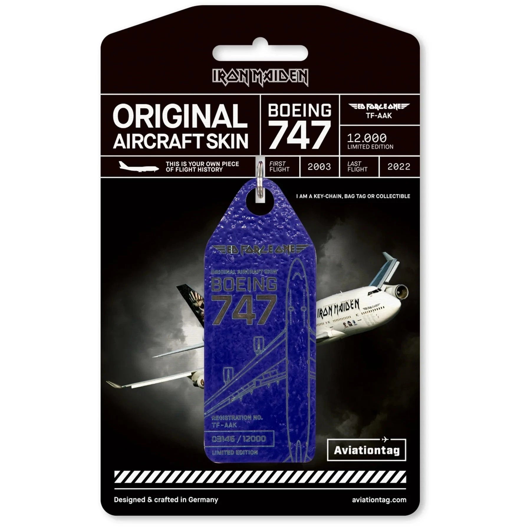Aviationtag Iron Maiden Ed Force One Authentic Aircraft Skin
