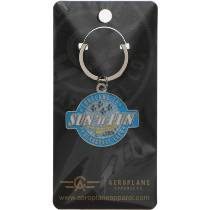 SUN 'n FUN Pins Patches Lanyards Keychains Blue Keychain SUN 'n FUN 2025