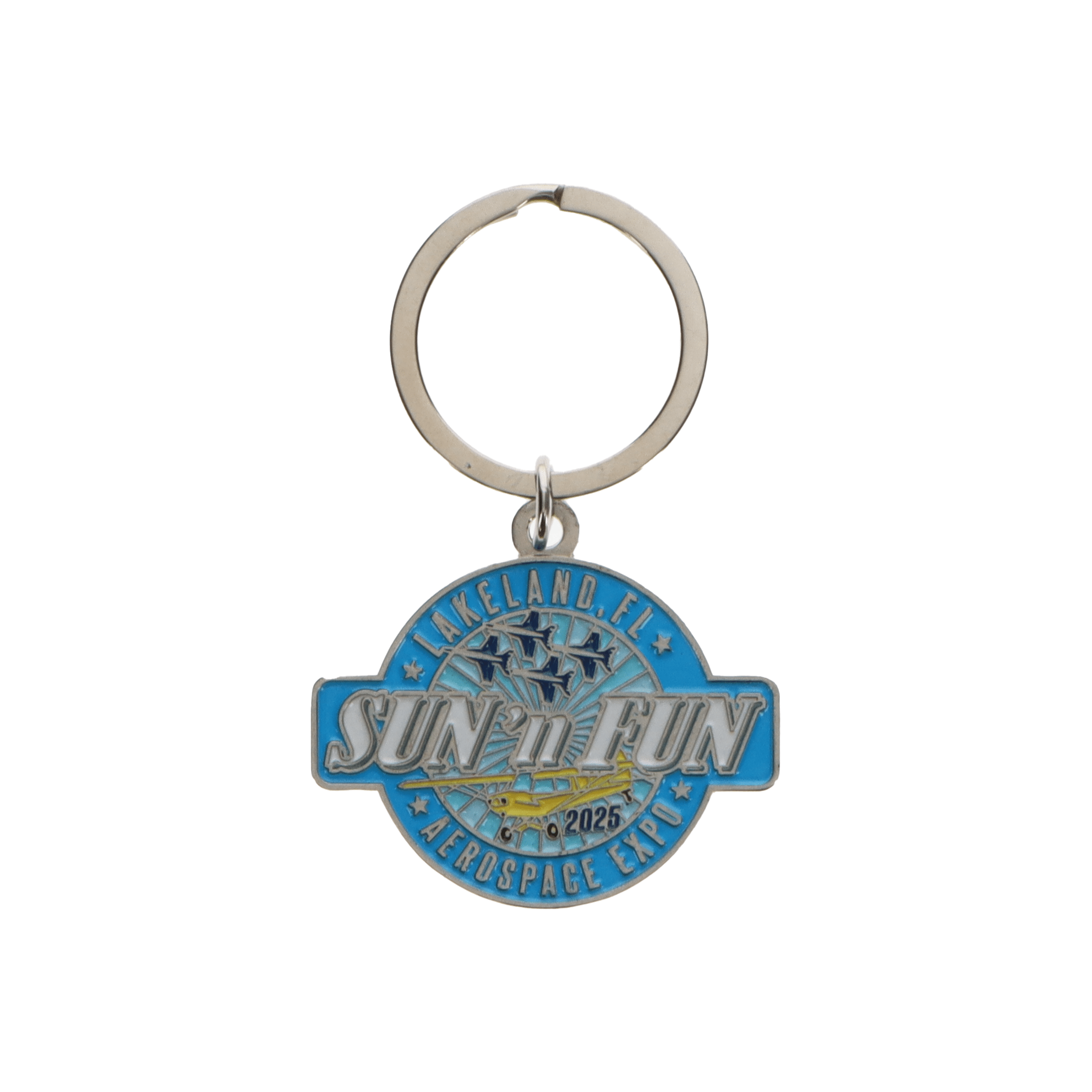 SUN 'n FUN Pins Patches Lanyards Keychains Blue Keychain SUN 'n FUN 2025