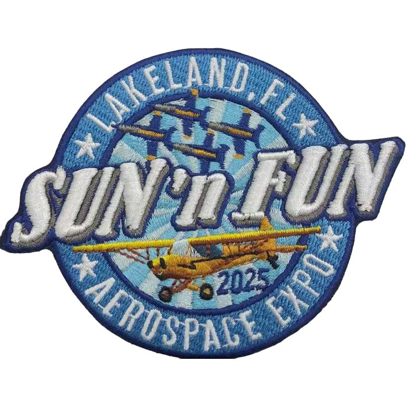 SUN 'n FUN Pins Patches Lanyards Keychains Blue Patch SUN 'n FUN 2025