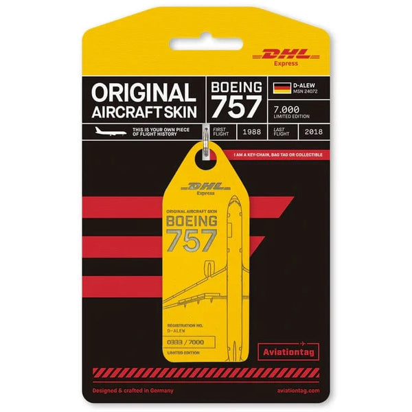DHL Aviationtag B757 1106誕生日番号 AviationTag Releases New DHL Boeing 757-200F D-ALEW Tags