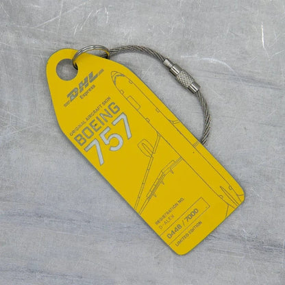Aviationtag Pins Patches Lanyards Keychains DHL Boeing 757 (D-ALEW) Aviation Tag